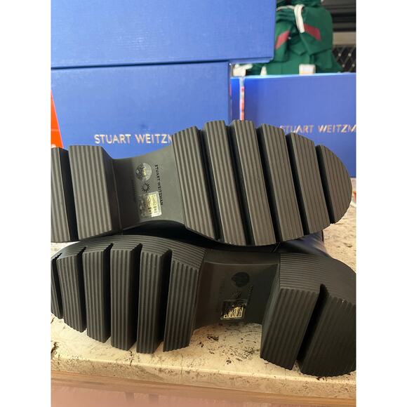 NEW Stuart Weitzman Soho Moto Booties Size 9B Women's Black (Retail $695) - Picture 5 of 9